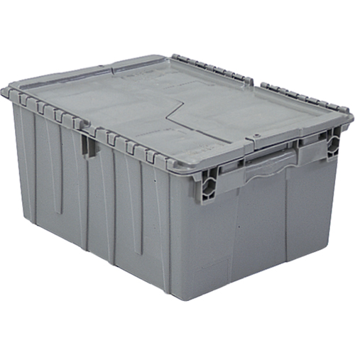 Contenants de distribution Flipak en plastique poly&eacute;thyl&egrave;ne (PE), 11,8" x 9,8" x 7,7", Gris Oxymax Inc