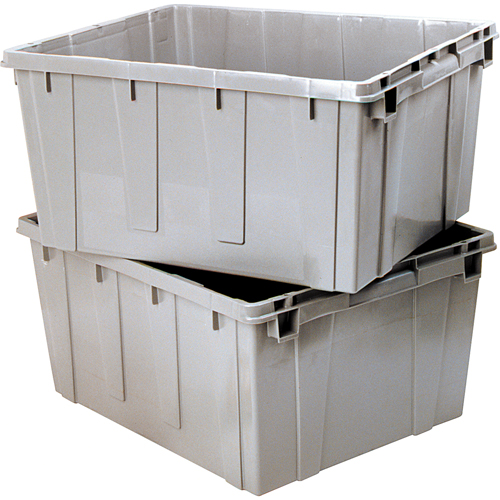 Nesting Container, 21.1" W x 17.7" D x 12" H, Grey Oxymax Inc