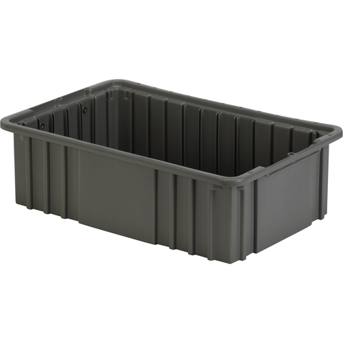 Contenant Divider Box, Poly&eacute;thyl&egrave;ne, 16,5" la x 10,9" p x 5" h, Gris Oxymax Inc