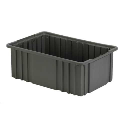 Divider Box, Polyethylene, 15.5" W x 9.9" D x 6" H, Grey Oxymax Inc