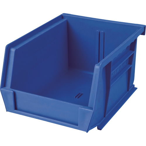 Bac en plastique, 8-1/4" la, 9" h x 18" p, Bleu Oxymax Inc