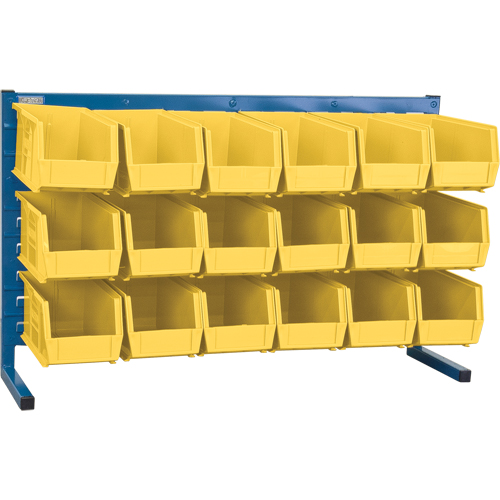Rayonnage &agrave; persienne avec bacs, 18 bacs, 36" la x 8-1/4" p x 22" h Oxymax Inc