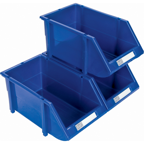 Stack & Hang Bin, 4-13/16" W x 3-3/16" H x 7-1/8" D, Blue Oxymax Inc