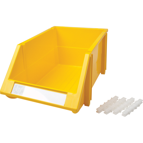 Bac empilable & &agrave; suspendre, 8-3/16" la, 6-3/16" h x 14" p, Jaune Oxymax Inc