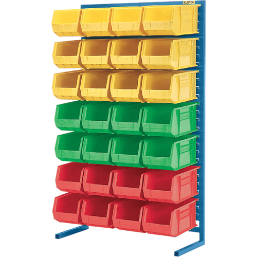 Supports fixes pour contenants - &agrave; un cot&eacute; - Support seulement, 36" la x 12" p x 61" h Oxymax Inc