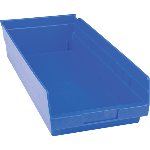 Bacs pour tablette en plastique, 8-3/8" la x 4" H x 17-7/8" p, Bleu, Capacit&eacute; 20 lb Oxymax Inc