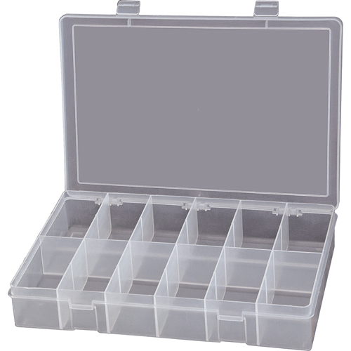 Boîtes &agrave; compartiments compactes en polypropyl&egrave;ne, 13-1/8" la x 9" p x 2-5/16" h, 12 compartiments Oxymax Inc