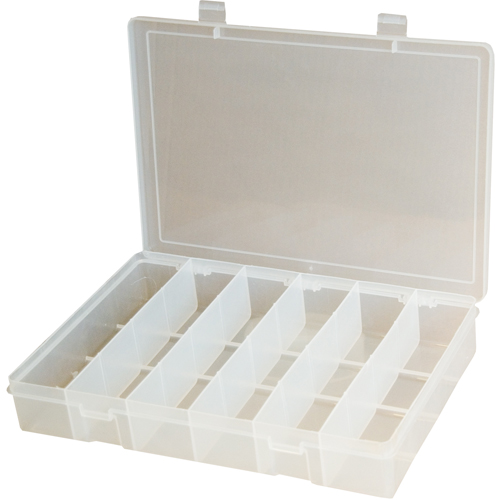 Boîtes &agrave; compartiments compactes en polypropyl&egrave;ne, 11" la x 6-3/4" p x 1-3/4" h, 6 compartiments Oxymax Inc