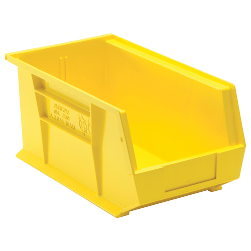 Ultra Stack & Hang Bin, 8-1/4" W x 7" H x 14-3/4" D, Yellow Oxymax Inc