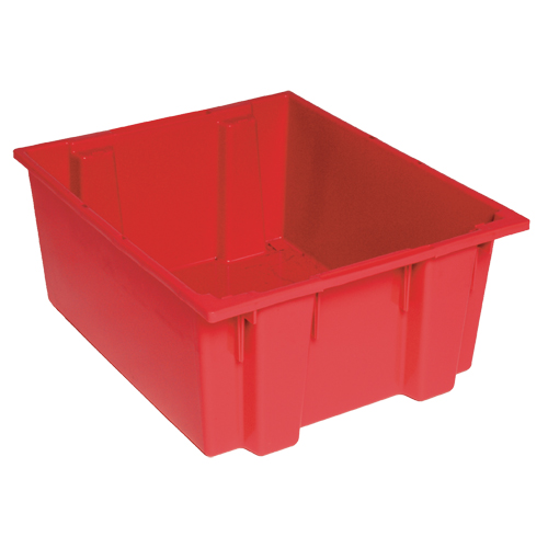Contenants Stack & Nest, 8" x 19,5" x 13,5", Rouge Oxymax Inc