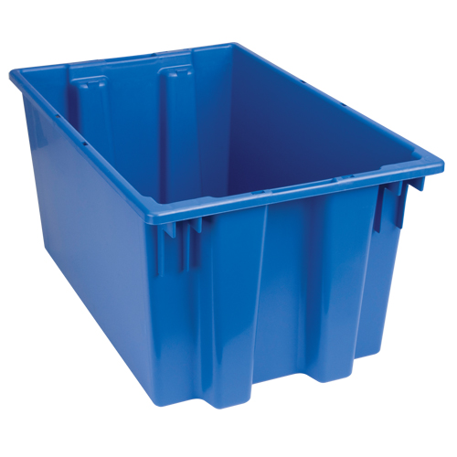 Contenants Stack & Nest, 12" x 23,5" x 15,5", Bleu Oxymax Inc