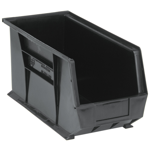 Ultra Stack & Hang Bin, 8-1/4" W x 9" H x 18" D, Black Oxymax Inc