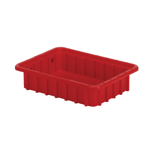 Contenants Divider Box, Poly&eacute;thyl&egrave;ne, 10,8" la x 8,3" p x 2,5" h, Rouge Oxymax Inc