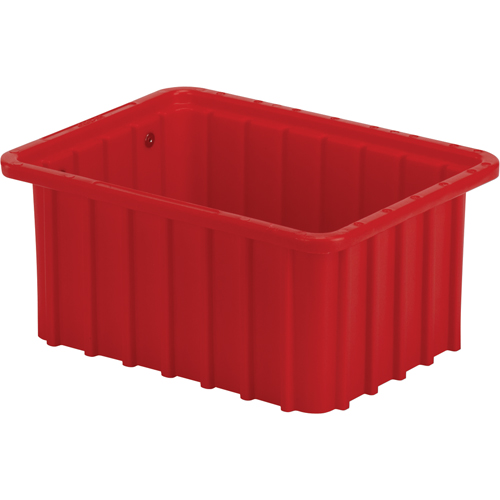 Divider Box, Polyethylene, 9.8" W x 7.3" D x 5" H, Red Oxymax Inc