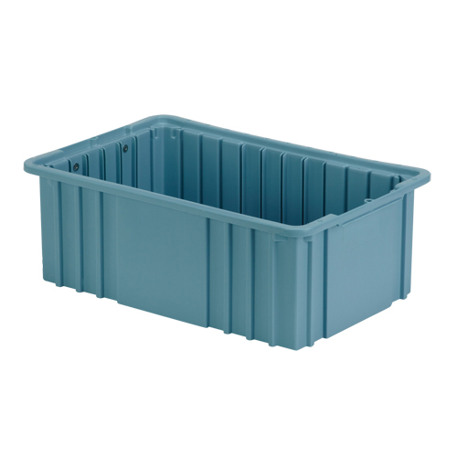 Divider Box, Polyethylene, 15.5" W x 9.9" D x 6" H, Light Blue Oxymax Inc