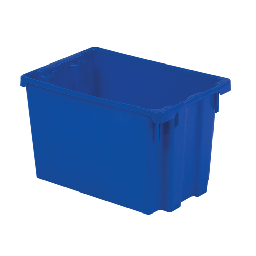 Contenants Stack-N-Nest Polylewton, 12,1" x 19,4" x 12,9", Bleu Oxymax Inc
