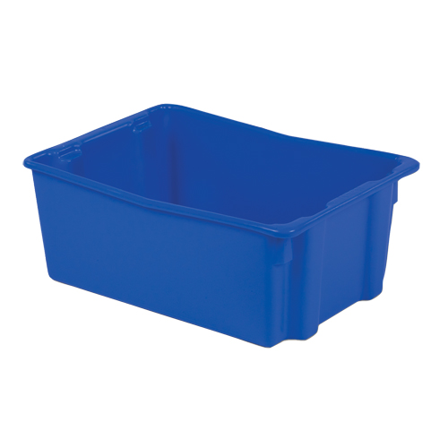 Contenants Stack-N-Nest Polylewton, 10,5" x 26,1" x 18,7", Bleu Oxymax Inc