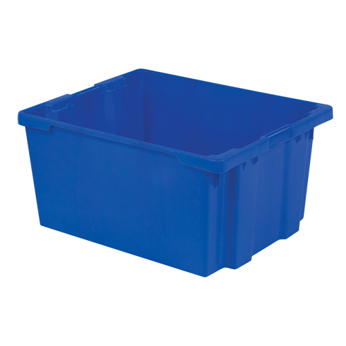 Contenants Stack-N-Nest Polylewton, 15,1" x 30,1" x 24", Bleu Oxymax Inc