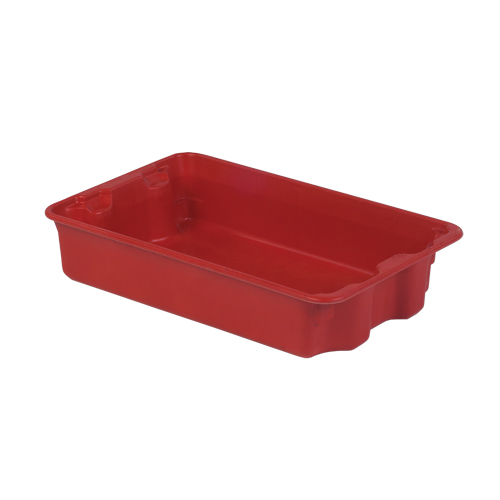 Contenants Stack-N-Nest de Plexton, 14,8" la x 24,3" p x 5,1" h, Rouge Oxymax Inc