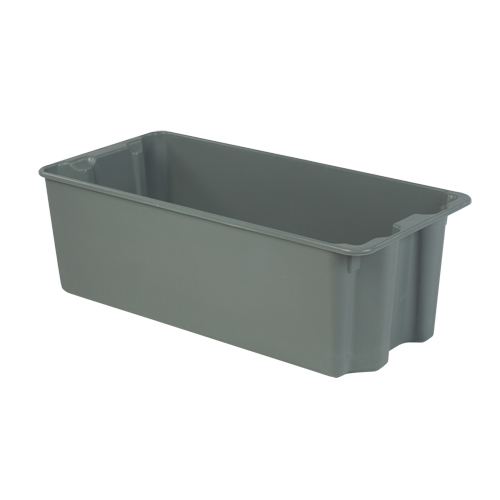 Contenants Stack-N-Nest de Plexton, 20,1" la x 42,5" p x 14,1" h, Gris Oxymax Inc