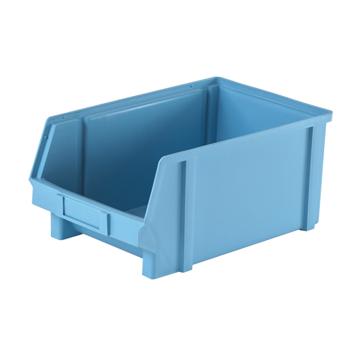 Plastibox&reg; Parts Bin, 8-1/10" W x 6" H x 12-4/5" D, Blue Oxymax Inc