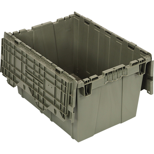 Conteneur &agrave; couvercle attach&eacute;, 12,75" x 19,25" x 15,25", Vert Oxymax Inc