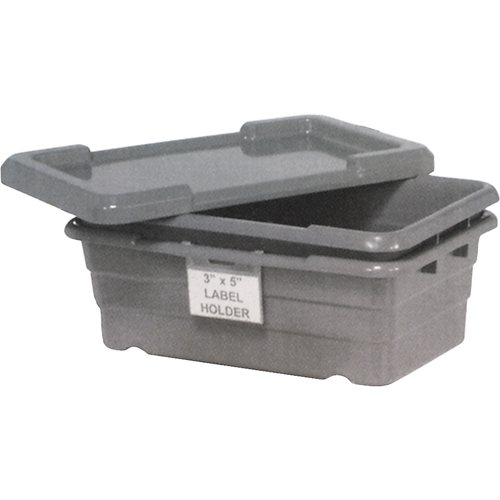 Cross Stack Bins, 16" W x 25.125" D x 8.5" H, Grey Oxymax Inc