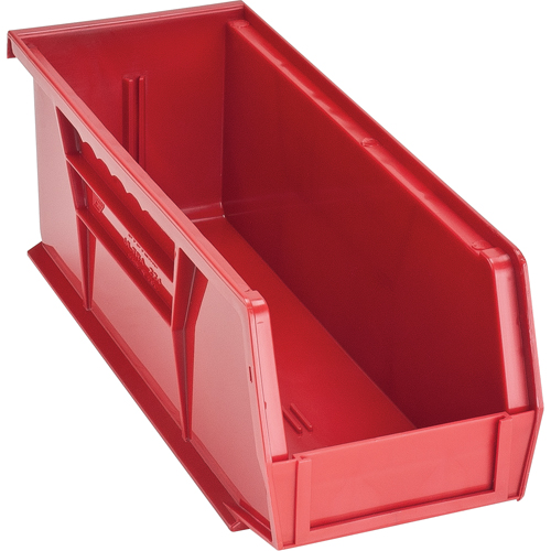 Ultra Stack & Hang Bin, 4-1/8" W x 4" H x 10-7/8" D, Red Oxymax Inc