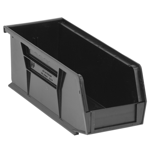 Contenant recycl&eacute; &eacute;cologique, 4,125"/3-3/16" la, 3-3/4" h x 10-7/8"/10,875" p, Noir Oxymax Inc