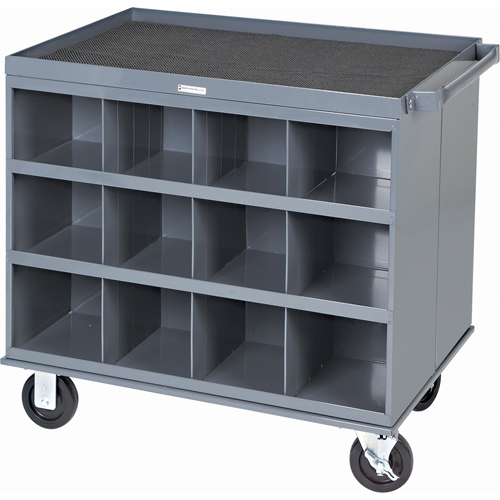 Heavy-Duty 2-Sided Mobile Carts/Work Stations, 1000 lbs. Capacity, 34" x W, 32" x H, 24" D, All-Welded Oxymax Inc