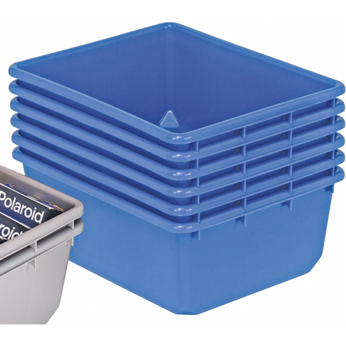 QuanTub Nesting Totes, 19" W x 24.5" D x 9.5" H, Blue Oxymax Inc
