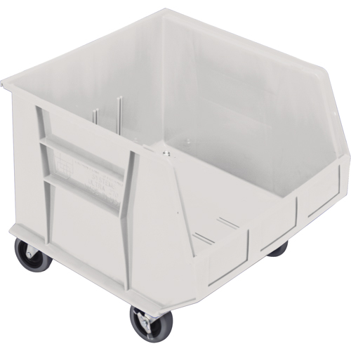 Mobile Bin, 14" H x 16-1/2" W x 18" D, 75 lbs. Capacity, Ivory Oxymax Inc