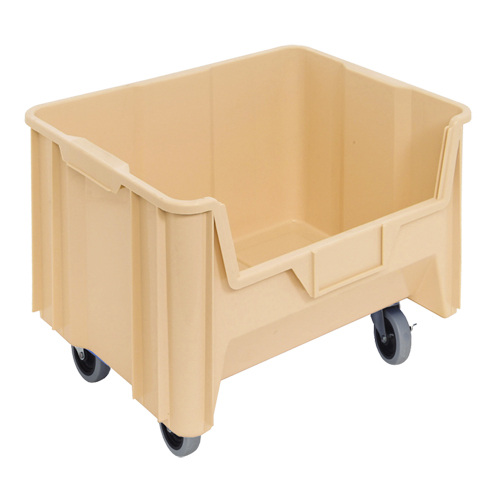 Mobile Giant Stack Container, 12-7/16" H x 19-7/8" W x 15-1/4" D, 250 lbs. Capacity, Ivory Oxymax Inc