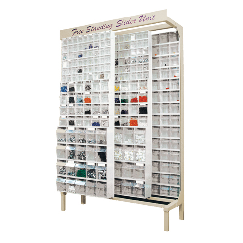 Syst&egrave;me de stockage &agrave; glissi&egrave;re &agrave; bacs basculants autonome, 48" la x 18" p x 77" h, 336 tiroirs Oxymax Inc
