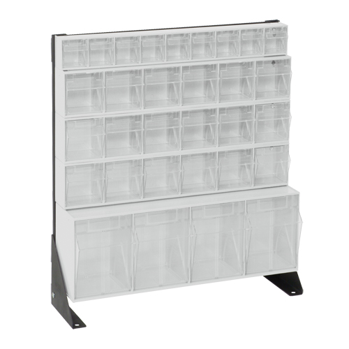 Tip-Out Bins Stand, 23-5/8" W x 8" D x 28" H, 31 Drawers Oxymax Inc