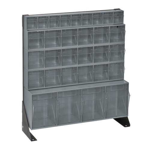 Tip-Out Bins Stand, 23-5/8" W x 8" D x 28" H, 31 Drawers Oxymax Inc