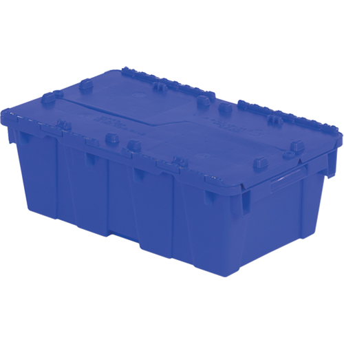 Contenants de distribution Flipak en plastique poly&eacute;thyl&egrave;ne (PE), 19,7" x 11,8" x 7,3", Bleu Oxymax Inc