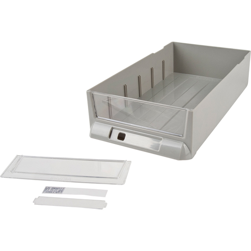 Tiroir de rechange pour armoires de pi&egrave;ces KPC-100, Plastique, 6-3/8" la x 11-3/10" p, 2-11/16" h, Gris Oxymax Inc