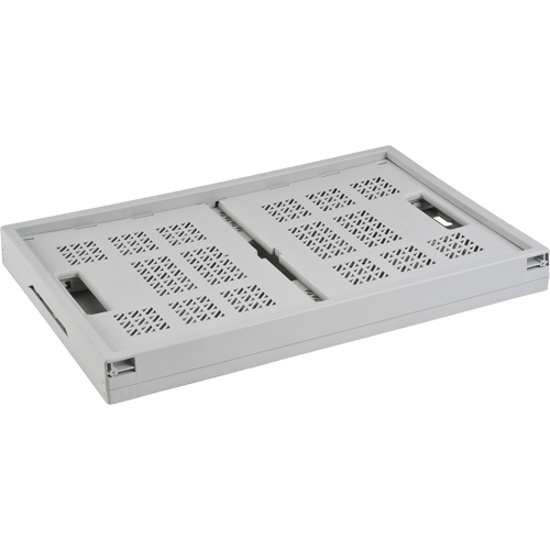 Bac repliable, 21" lo x 14" la x 10,5" h, Gris Oxymax Inc