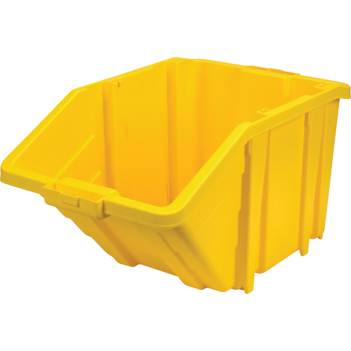 Jumbo Plastic Bin, 15-1/2" W x 13" H x 25" D, Yellow, 200 lbs. Capacity Oxymax Inc