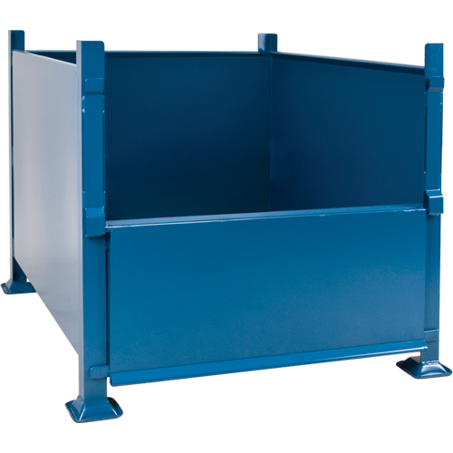 Bulk Stacking Containers, 30" H x 40.5" W x 48.5" D, 3500 lbs. Capacity Oxymax Inc