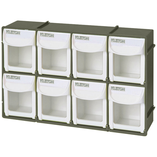 Heavy-Duty Tilt Bin, 11-3/4" W x 2-3/4" D x 7-7/8" H, 8 Drawers Oxymax Inc