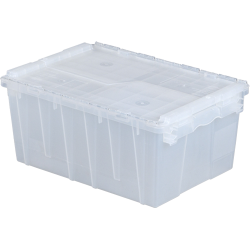Contenants de distribution Flipak en plastique polypropyl&egrave;ne (PP), 21,8" x 15,2" x 9,3", Transparent Oxymax Inc