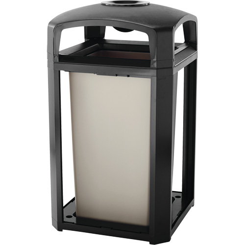 Landmark Series Classic Ash Tray & Waste Receptacle, Plastic, 50 US gal. Capacity, 46-1/2" Height Oxymax Inc