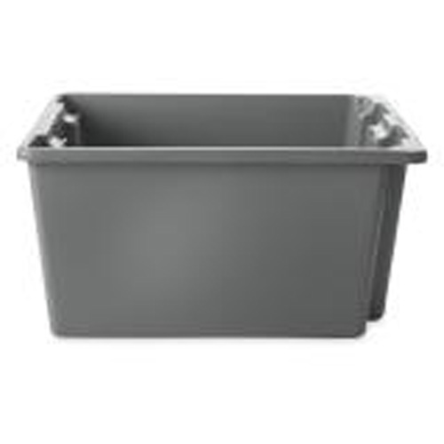 Stack & Nest Palletote Box, 10" x 15.5" x 19.5", Grey Oxymax Inc