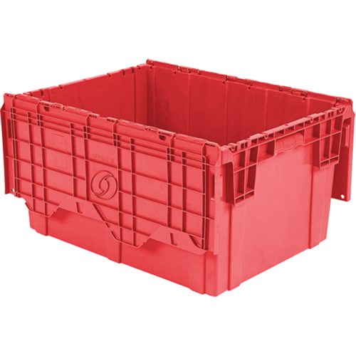 Contenants de distribution Flipak en plastique poly&eacute;thyl&egrave;ne (PE), 27,9" x 20,9" x 15,2", Rouge Oxymax Inc