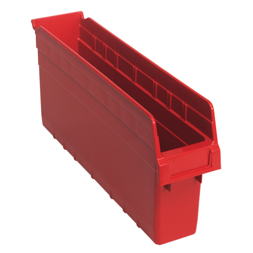 Bacs pour &eacute;tag&egrave;re Store-Max, 4-3/8" la x 8" H x 17-7/8" p, Rouge, Capacit&eacute; 56 lb Oxymax Inc