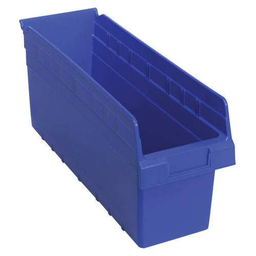 Bacs pour &eacute;tag&egrave;re Store-Max, 6-5/8" la x 8" H x 17-7/8" p, Bleu, Capacit&eacute; 56 lb Oxymax Inc