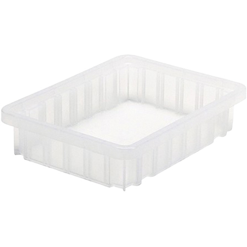 Contenant Divider Box, Plastique, 10,875" la x 8,25" p x 2,5" h, Transparent Oxymax Inc