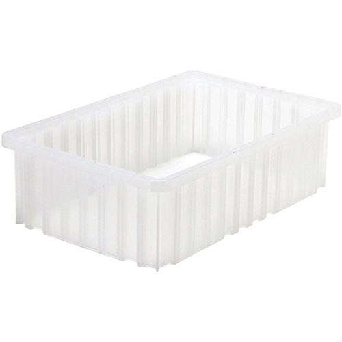 Contenant Divider Box, Plastique, 16,5" la x 10,875" p x 5" h, Gris Oxymax Inc